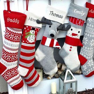 Pottery Barn Kids Striped Christmas Stocking TRISTAN